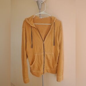 James Perse mustard hoodi size 0